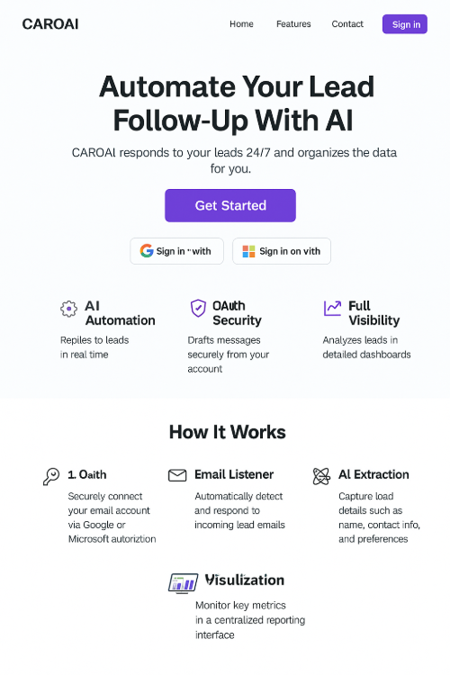 AI CRM Assistant — main screen